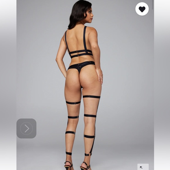 Savage X Fenty Black Caviar Wild rRide Chest & Leg Harness - Picture 3 of 13